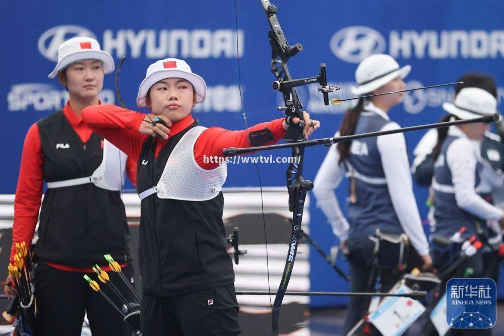 中国女子射箭队喜获冠军,勇往直前 中国女子射箭队喜获冠军,勇往直前